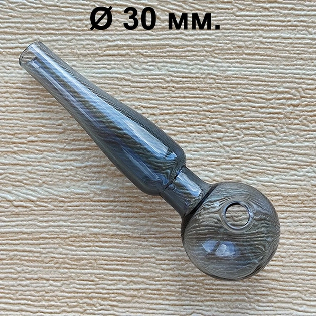 Стеклянная трубка для курения Bullet Oil Gray 10 см./30 мм. - Фото 1 Стеклянная трубка для курения Bullet Oil Gray 10 см./30 мм. - изображение 1