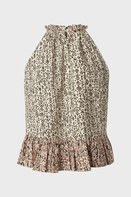 Жіночий топ з візерунком DONA Pepe Jeans M PL3051416 - изображение 8