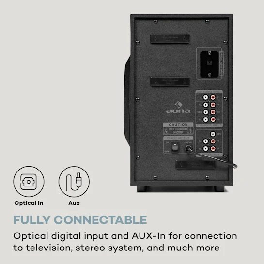 Активная акустическая система Auna Areal 525 DG 5.1 Surround System Черный Б/У - изображение 5