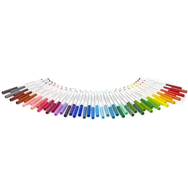 Фломастери Crayola Supertips 50 кольорів водна основа односторонні картонна упаковка - зображення 2