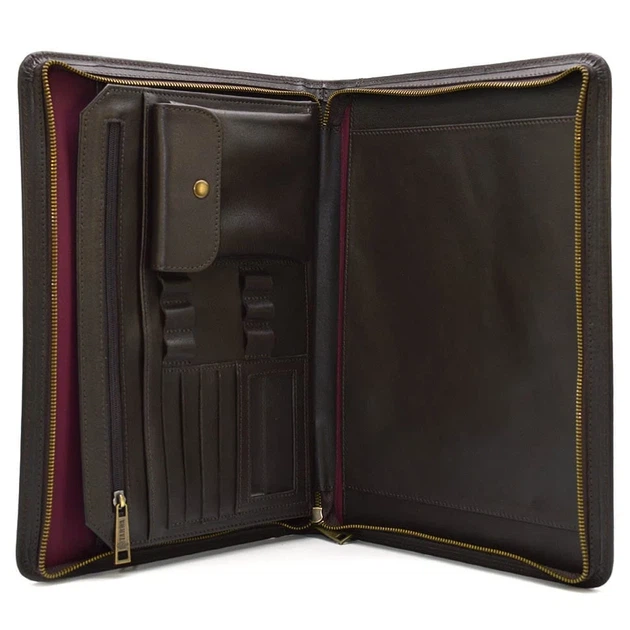 Кожаная папка-органайзер TARWA GC-1295-4lx коричневая А4+ - изображение 2