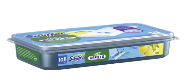 Вологі серветки Swiffer Wet (10 шт) для прибирання шваброю Swiffer. Змінні вологі насадки для швабри Swiffer - изображение 2