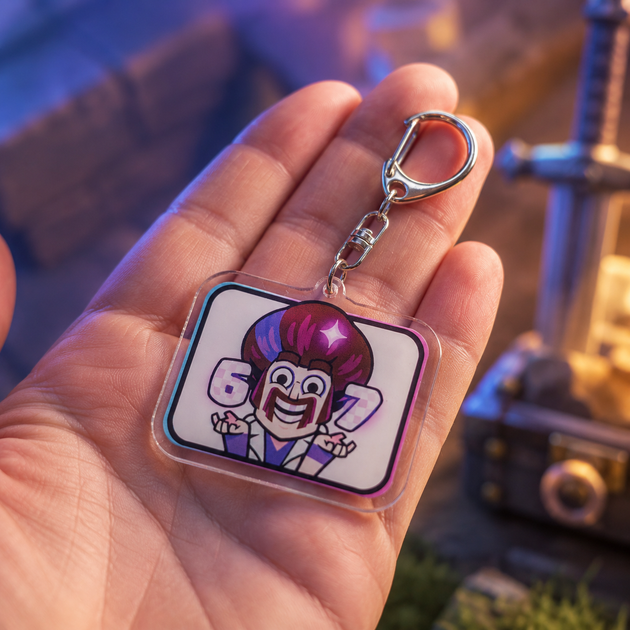 Акриловый брелок Clash Royale 67 Six Seven 5х4 см Клеш Рояль - Фото 9 Акриловый брелок Clash Royale 67 Six Seven 5х4 см Клеш Рояль - изображение 9