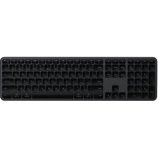 Бездротова клавіатура QWERTY Satechi Slim X3 для Mac і PC чорна (810086363308) - зображення 4