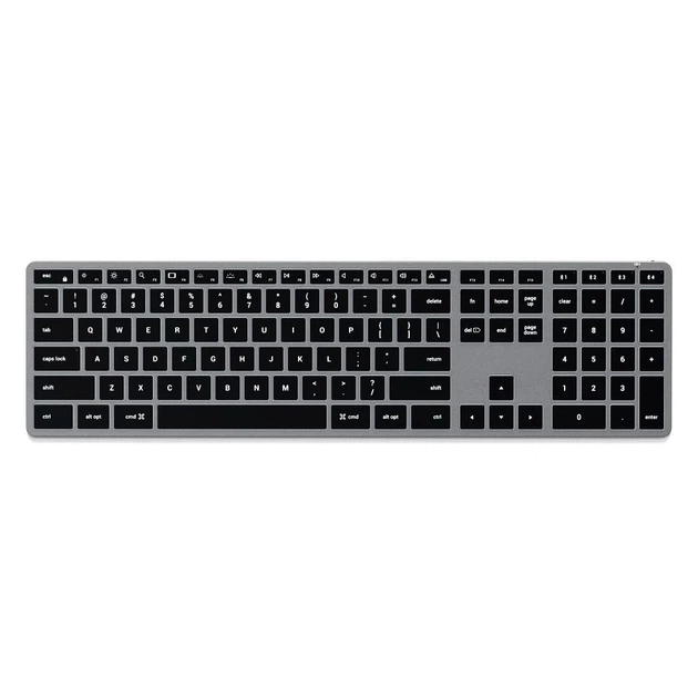 Клавіатура бездротова QWERTY Satechi Slim X3 ST-BTSX3M Grey (879961009052) - Фото 1 Клавіатура бездротова QWERTY Satechi Slim X3 ST-BTSX3M Grey (879961009052) - зображення 1