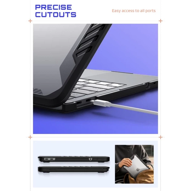 Чехол Supcase Unicorn Beetle Pro для MacBook Neo 13 2026 Black/Clear (843439161412) - изображение 5