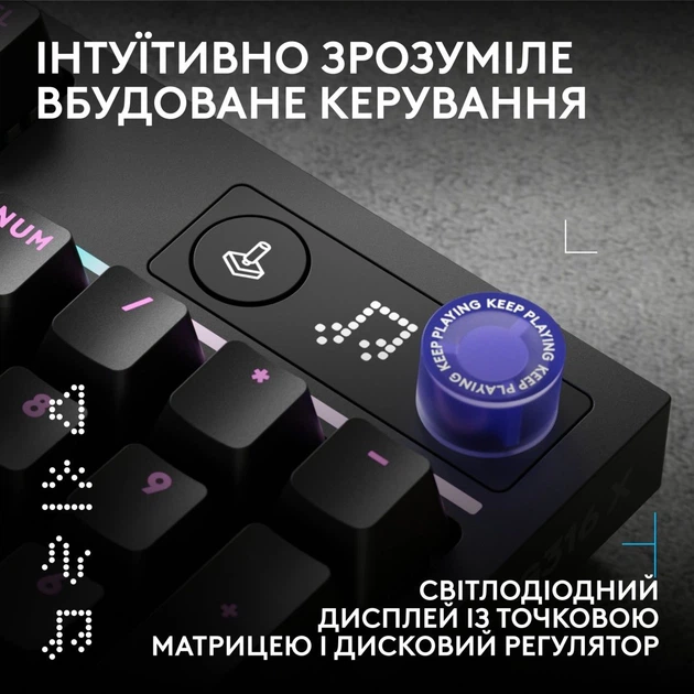 Клавиатура Logitech G316 X TKL USB UA Black (920-014205) - изображение 7