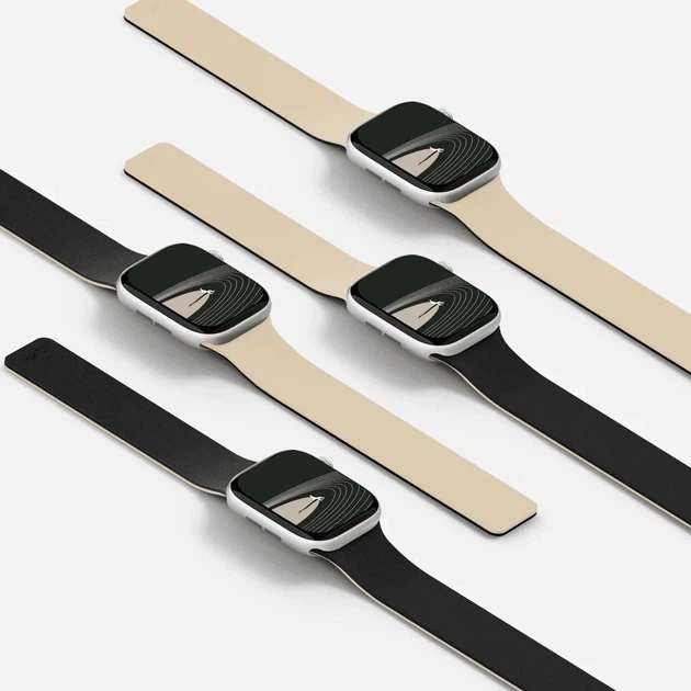 Ремінець Moft Snap Duo для Apple Watch Ultra 3/2/1 49 mm | Series 11/10 46 mm | Series 9/8/7/6/5/4/SE 45 mm | 44 mm White/Black (MD025-1-46-JTBKBHWT) - зображення 4