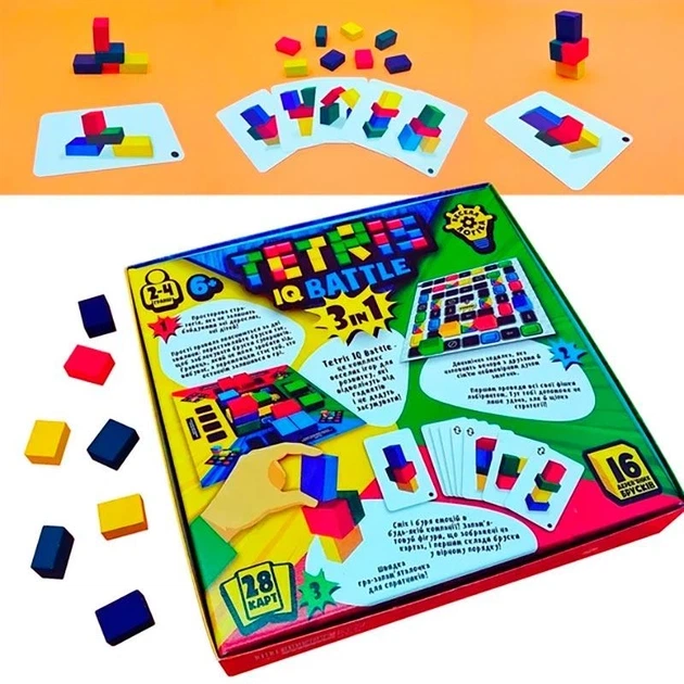 Настільна гра Danko Toys "Tetris IQ battle 3in1" розважальна G-TIB-02U - зображення 3