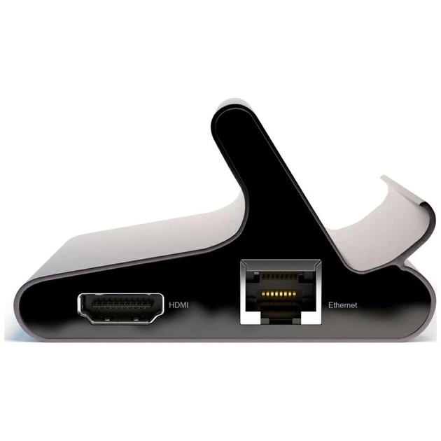 Док-станція 4smarts Hub DeX 7в1 для Tablet/Телефон 2xUSB-C/2xUSB-A/HDMI/SD/MicroSD/RJ45 Grey (456337) - зображення 4
