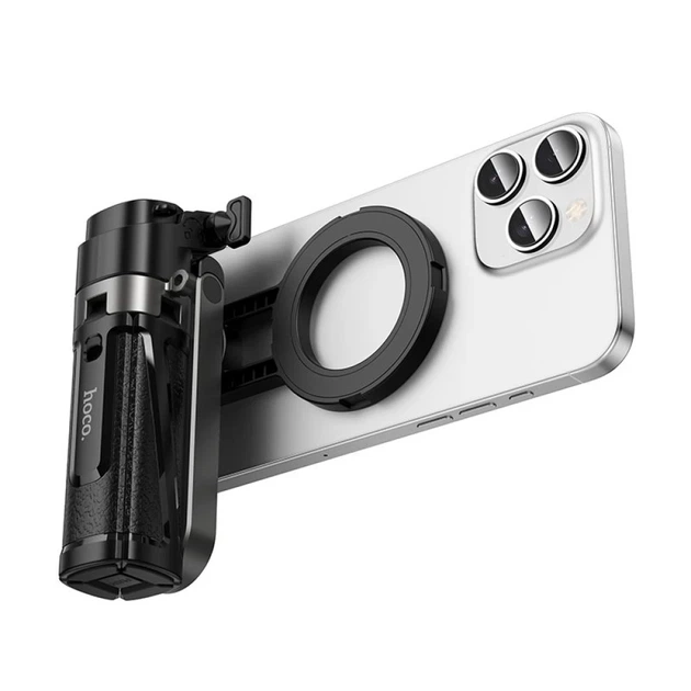 Штатив Hoco K27 Pro с магнитным и универсальным креплением с беспроводным пультом Black (6942007668743) - Фото 3 Штатив Hoco K27 Pro с магнитным и универсальным креплением с беспроводным пультом Black (6942007668743) - изображение 3