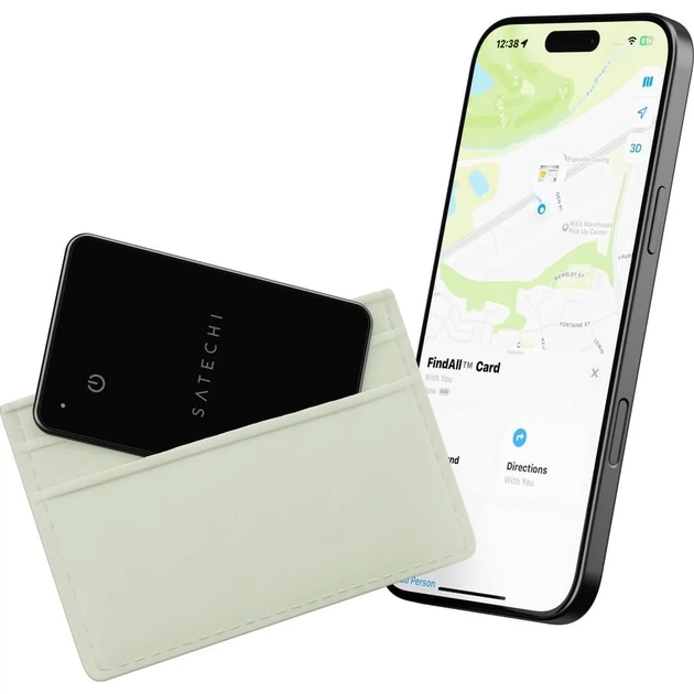 Локализатор Satechi FindAll Wallet Card совместимый с Apple Find My Black (810086361212) - Фото 5 Локализатор Satechi FindAll Wallet Card совместимый с Apple Find My Black (810086361212) - изображение 5