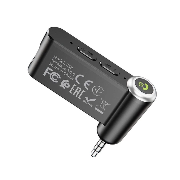 Приймач AUX Hoco Bluetooth Jack 3.5 mm E58 Black (6931474748768) - зображення 3