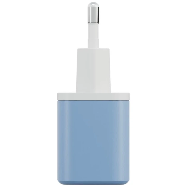 Ładowarka sieciowa Energea Bazic GoPort Velox Kit USB-C/USB-A GaN 35W z kablem Blue (8885020102550) - obraz 6