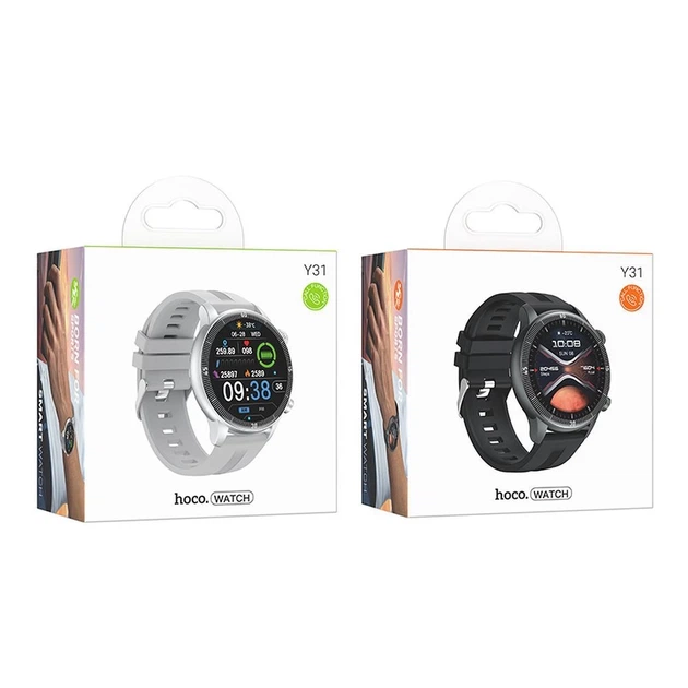 Смарт-годинник Hoco Y31 1.46" TFT IP67 Silver (6942007654104) - зображення 6