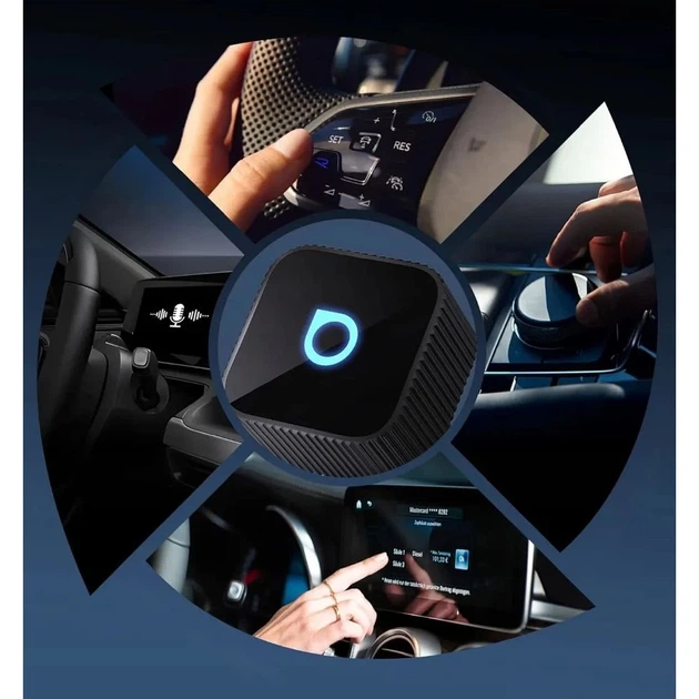 Беспроводной автомобильный адаптер Ottocast Mini Cube T2 Black (5903396421518) - изображение 2