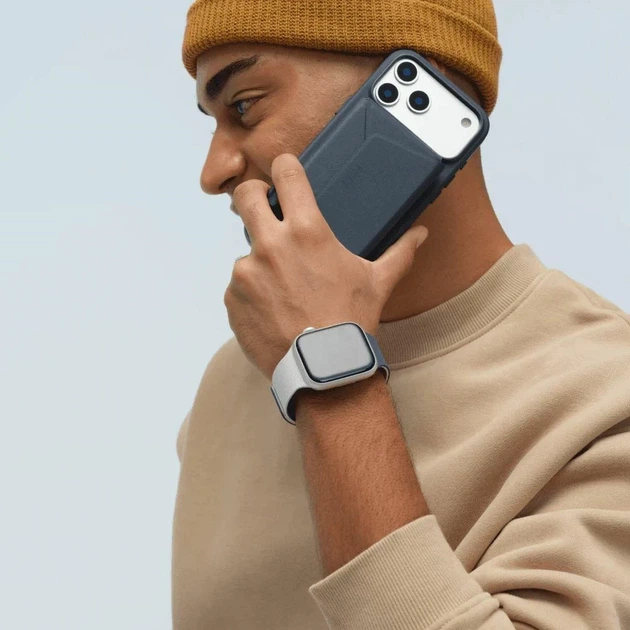 Ремінець Moft Snap Duo для Apple Watch Ultra 3/2/1 49 mm | Series 11/10 46 mm | Series 9/8/7/6/5/4/SE 45 mm | 44 mm Navy/Grey (MD025-1-46-NYBUMCGY) - зображення 5