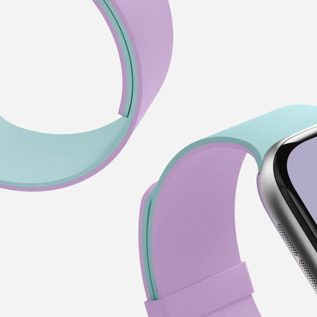 Ремешок Moft Snap Duo для Apple Watch Series 11/10 42 mm | Series 9/8/7 41 mm | 6/5/SE 40 mm | 3/2/1 38 mm Pink/Green (MD025-1-42-PNPPAQGN) - изображение 3