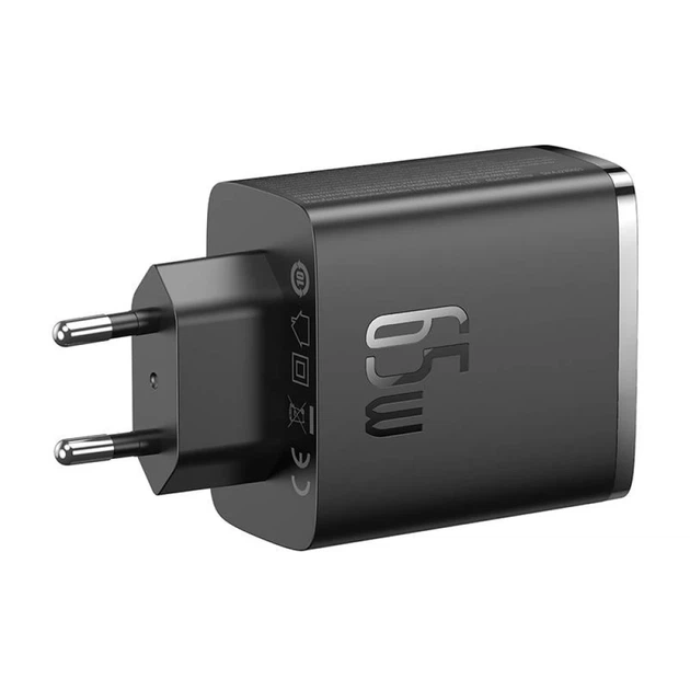 Мережевий зарядний пристрій Baseus Cube Pro 65W 2xUSB-C | USB-A Black (P10152301113-00) - зображення 4
