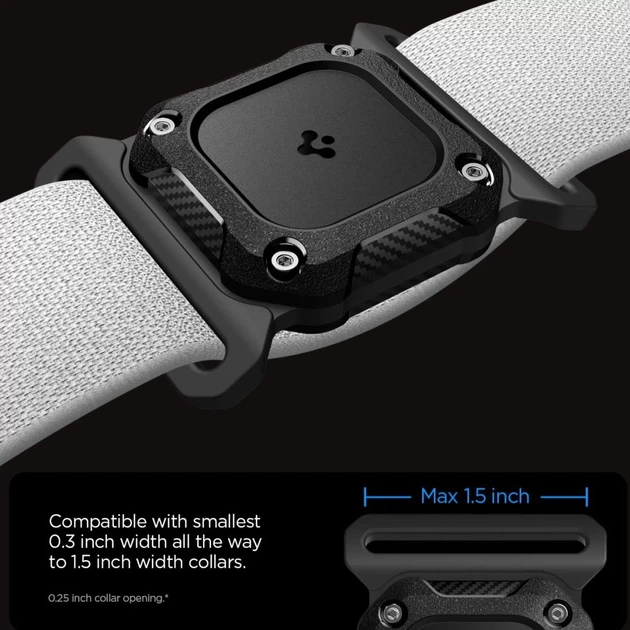 Тримач Spigen Tough Armor Pet Collar для AirTag 2 | 1 Black (ACS09780) - зображення 2