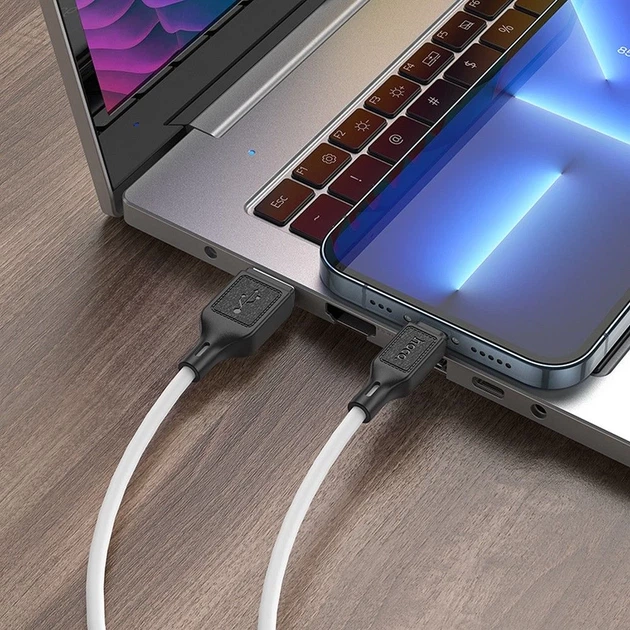 Кабель Hoco X90 USB A to Lightning White (6931474788412) - Фото 4 Кабель Hoco X90 USB A to Lightning White (6931474788412) - изображение 4
