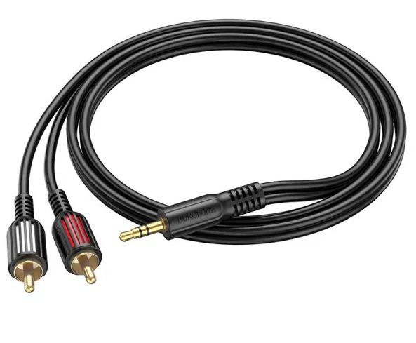 Кабель аудіо BROFONE BL11 DC3.5mm-2RCA (джек- 2 тюльпани) 1.5 м - Фото 1 Кабель аудіо BROFONE BL11 DC3.5mm-2RCA (джек- 2 тюльпани) 1.5 м - зображення 1