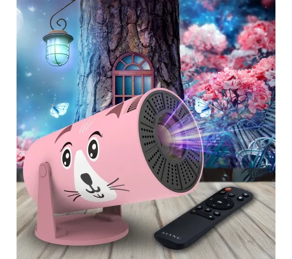 Проектор для домашнього кінотеатру Kiano Kid Pink WXGA Android Wi-Fi Bluetooth - изображение 2