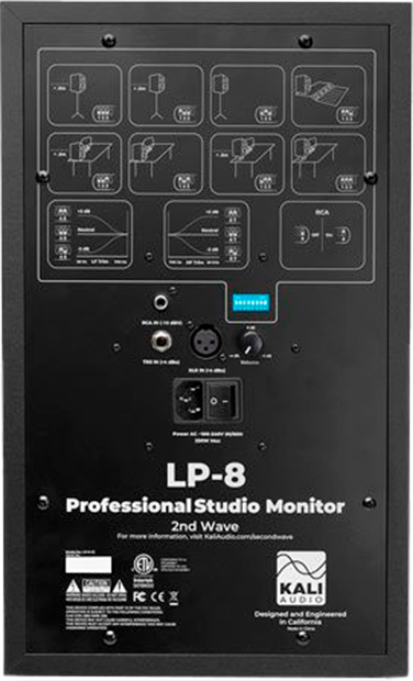 Активный студийный монитор Kali Audio LP-8 V2-EU Black (SUP_em4182) - изображение 3