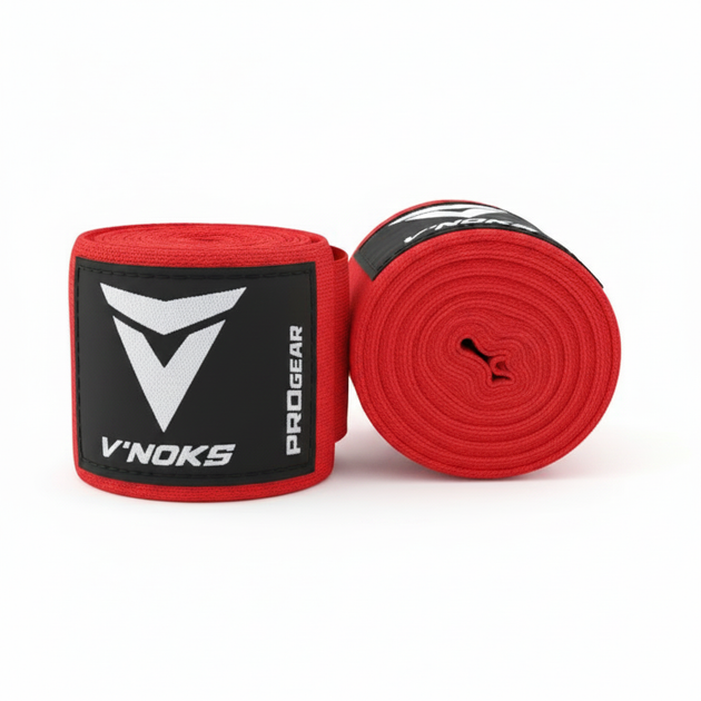 Бинти боксерські V`Noks 4,5m Red (1732_40232) - Фото 1 Бинти боксерські V`Noks 4,5m Red (1732_40232) - изображение 1