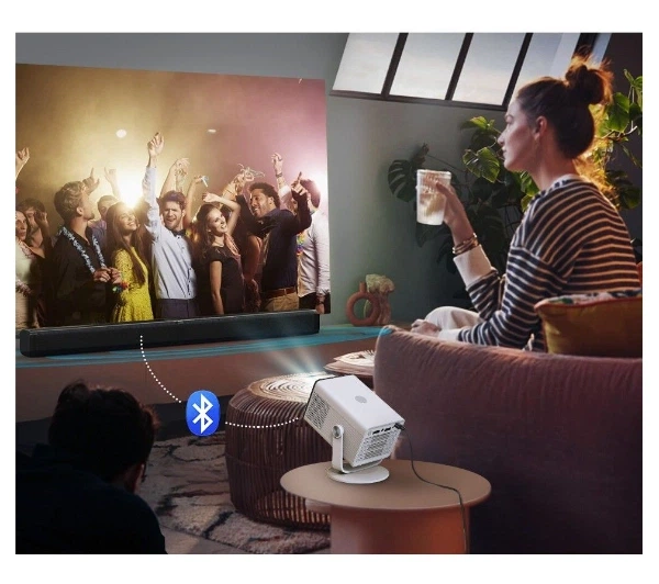 Проектор HP MC400 HD Smart LED Bluetooth Wi-Fi Білий - зображення 9