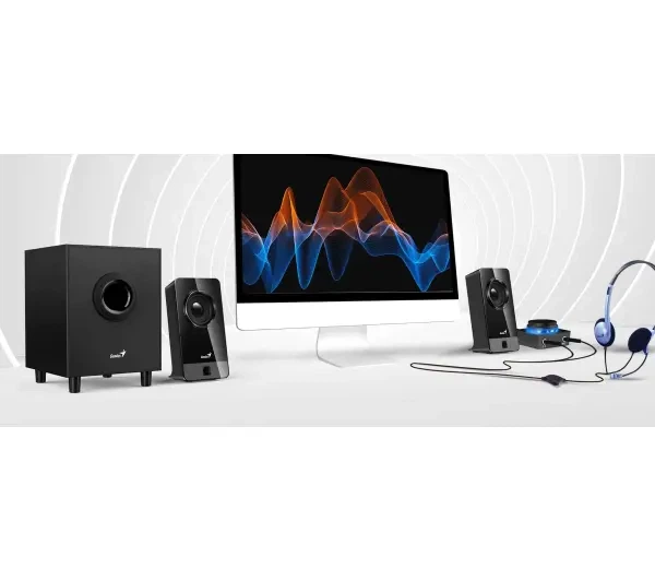 Динаміки Genius SW-2.1 300X Чорний - Фото 2 Динаміки Genius SW-2.1 300X Чорний - изображение 2