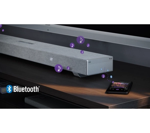 Саундбар Sharp HT-SBW53121 3.1.2 Bluetooth Dolby Atmos DTS X Сріблястий - изображение 8