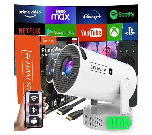 Проектор Zenwire K400 LED XGA Android TV Wi-Fi Bluetooth - изображение 10