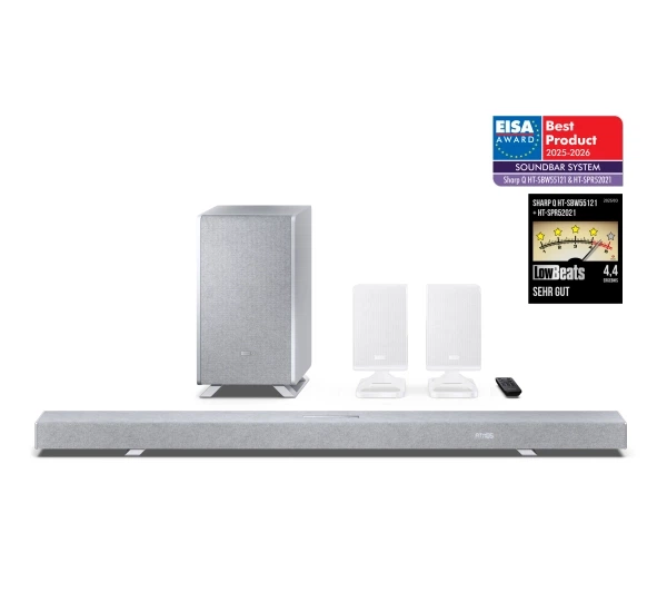 Саундбар Sharp HT-SBW55121 5.1.2 Bluetooth Сріблястий - изображение 2