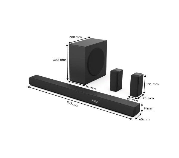 Саундбар Hisense AX5100Q 5.1 Bluetooth Dolby Atmos DTS X - зображення 2