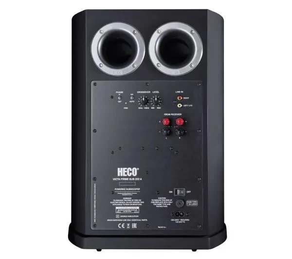 Сабвуфер Heco Victa Elite Sub 252A Активний 100W Чорний - Фото 3 Сабвуфер Heco Victa Elite Sub 252A Активний 100W Чорний - изображение 3