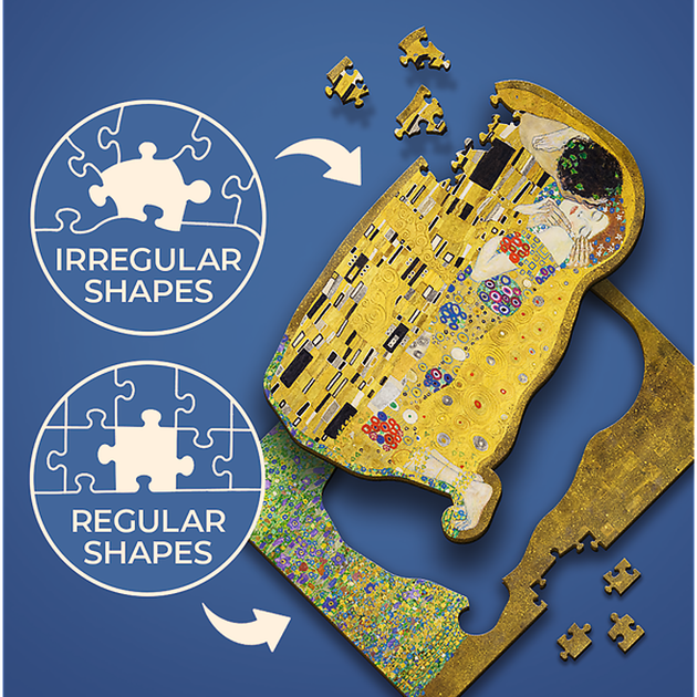 Puzzle drewniane Trefl Pocałunek Gustav Klimt 200 elementów (5900511202472) - obraz 3