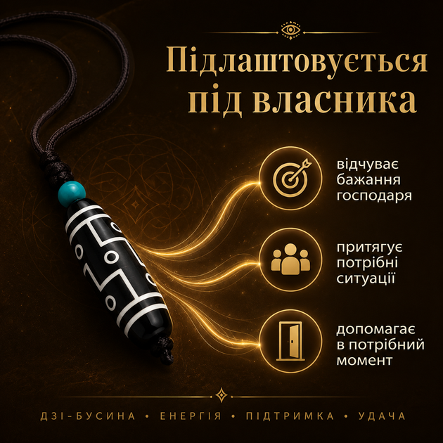 Кулон-амулет Тибетська намистина Дзі 9 очей Кулони та підвіски Підвіска-амулет Намистини дзі Кулон захисту - зображення 11