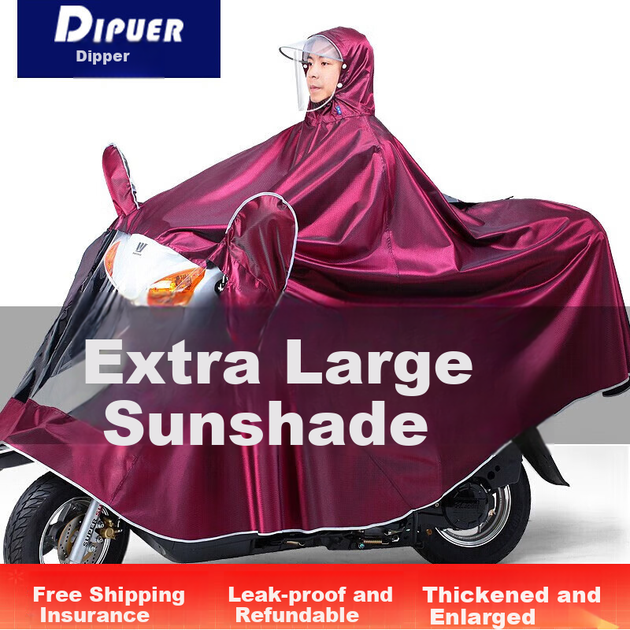 Дощовик Dipuer для мотоцикла/електровелосипеда 5XL - Фото 4 Дощовик Dipuer для мотоцикла/електровелосипеда 5XL - зображення 4
