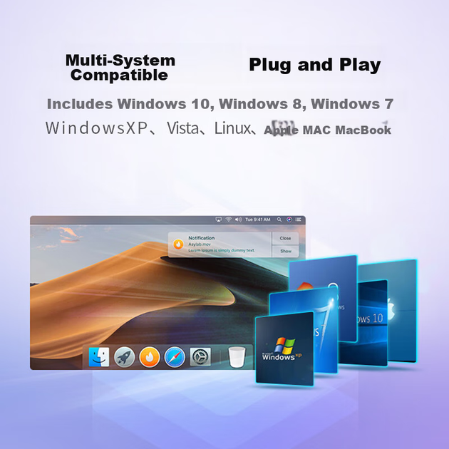 Хаб Lenovo USB 3.0 док-конвертер на 4 входи універсальний - зображення 6