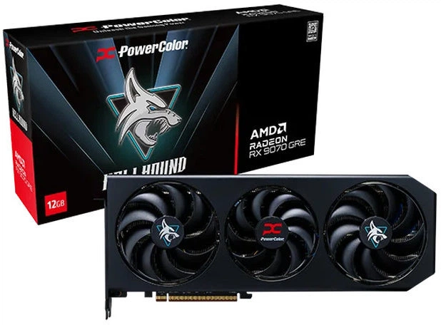 Відеокарта Powercolor PCI-Ex Radeon RX 9070 GRE Hellhound 12GB GDDR6 (192bit) (2860/18000) (HDMI, 3 x DisplayPort) (RX9070GRE 12G-L/OC) - зображення 2