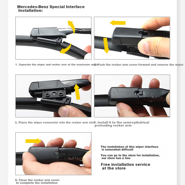 Щітки склоочисника Goodyear для Mercedes-Benz S-класу S400/S450 (2021-2024) - зображення 6
