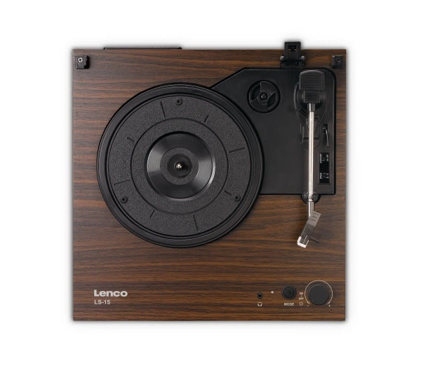 Програвач вінілових дисків Lenco LS-15WD Манульний Привід на ремені, Bluetooth Підсилювач Дерево - изображение 2