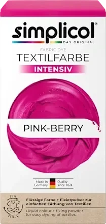 Фарба для текстилю Simplicol Textilfarbe intensiv Pink-Berry Симплікол Текстильний барвник інтенсивний рожево-ягідний - Фото 1 Фарба для текстилю Simplicol Textilfarbe intensiv Pink-Berry Симплікол Текстильний барвник інтенсивний рожево-ягідний - зображення 1