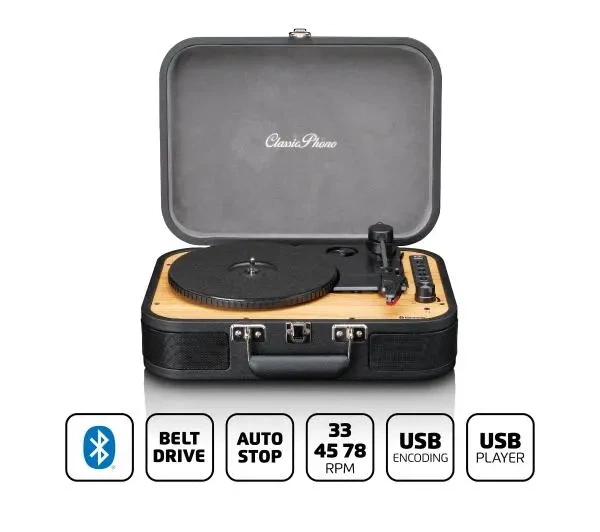 Програвач вінілу Lenco Classic Phono TT-116 Black - Фото 2 Програвач вінілу Lenco Classic Phono TT-116 Black - зображення 2