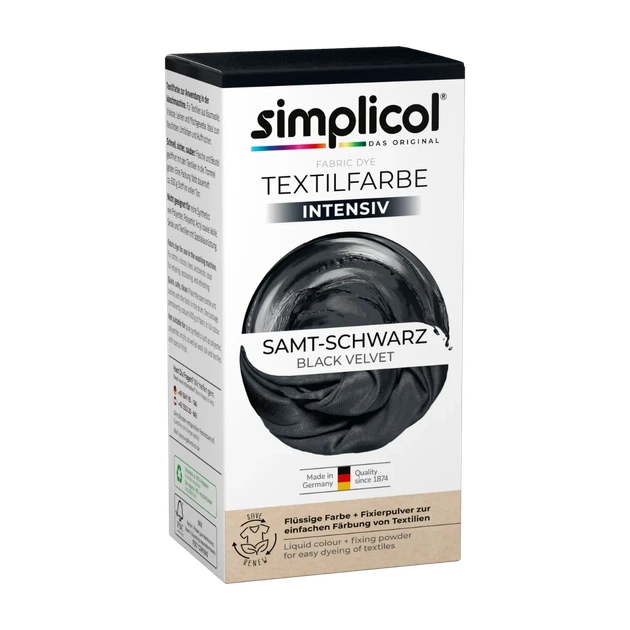 Фарба для текстилю Simplicol Intensive Velvet Black Samt - Schwarz - Фото 1 Фарба для текстилю Simplicol Intensive Velvet Black Samt - Schwarz - изображение 1