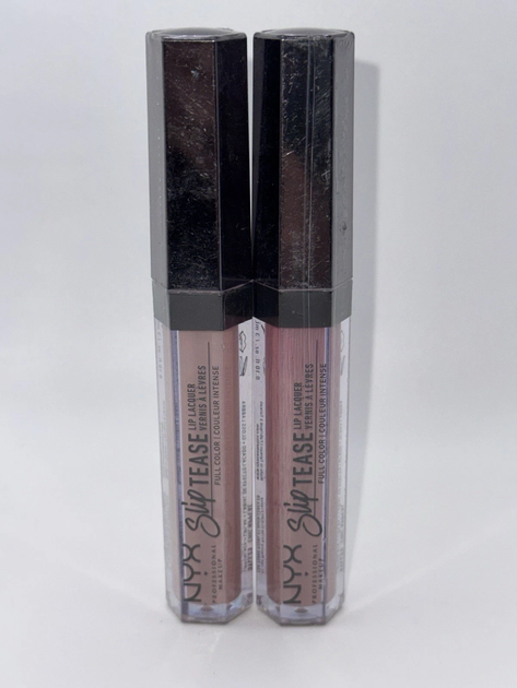 Жидкая помада с лаковым финишем NYX Professional Makeup Slip Tease Full Lip Lacquer тон Chic Appeal STLL23 - изображение 3