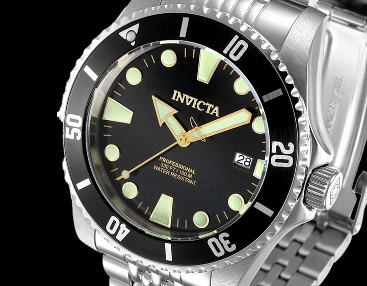 Механические часы Invicta 39755 Pro Diver Automatic 44 мм Silver Black - изображение 2