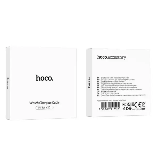 Кабель для зарядки Smart Watch Hoco Y20 Black - Фото 3 Кабель для зарядки Smart Watch Hoco Y20 Black - изображение 3