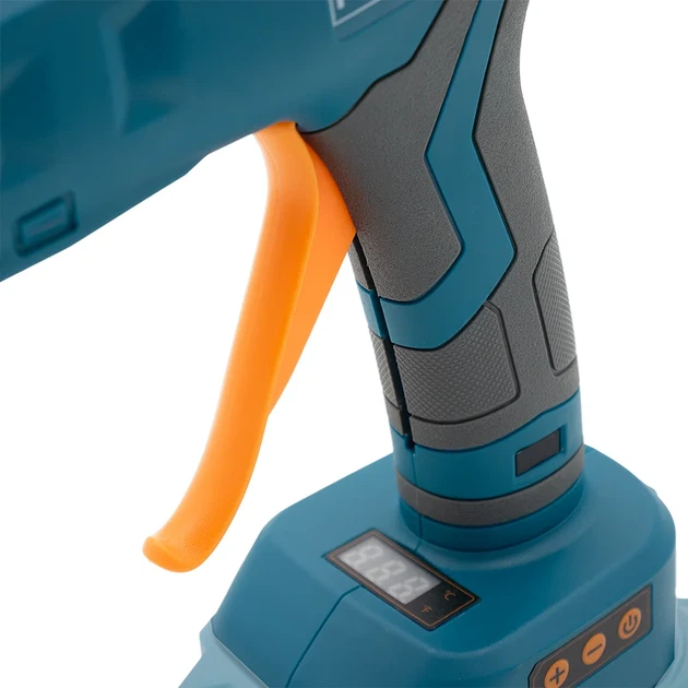 Акумуляторний клейовий пістолет PROFI-TEC PGG1220 (20 В, темп. 100 – 200 °С, стрижні 11×150 мм, LCD дисплей) без АКБ та ЗП, коробка (008011) - Фото 9 Акумуляторний клейовий пістолет PROFI-TEC PGG1220 (20 В, темп. 100 – 200 °С, стрижні 11×150 мм, LCD дисплей) без АКБ та ЗП, коробка (008011) - изображение 9